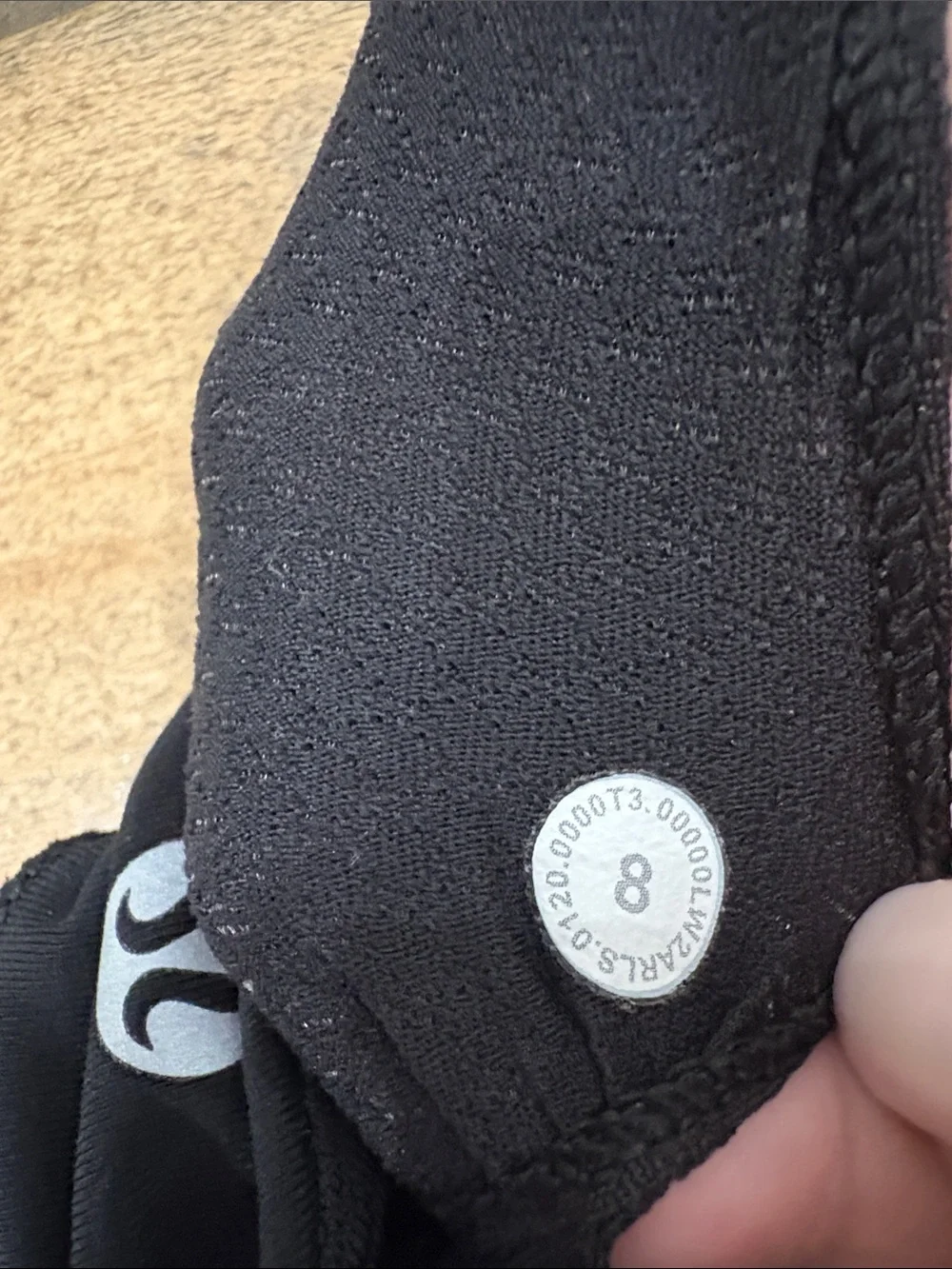 Lululemon free to be serene high neck sports bra black size 8